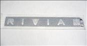 2021 2022 2023 2024 2025 Rivian R1S R1T Rear Trunk Lid Tailgate Emblem Badge PT00879096-A Silver / Chrome