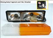 Ferrari 208 308 Lamborghini Countach Jalpa Front Right Passenger Indicator Lamp 60121001 (USA Version) Orange / Clear Lens OEM OE