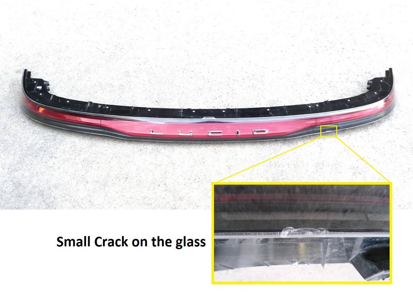 2022-2025 Lucid Air Rear Center LED Taillight Brake Bar Lamp P11-L31A00 ...