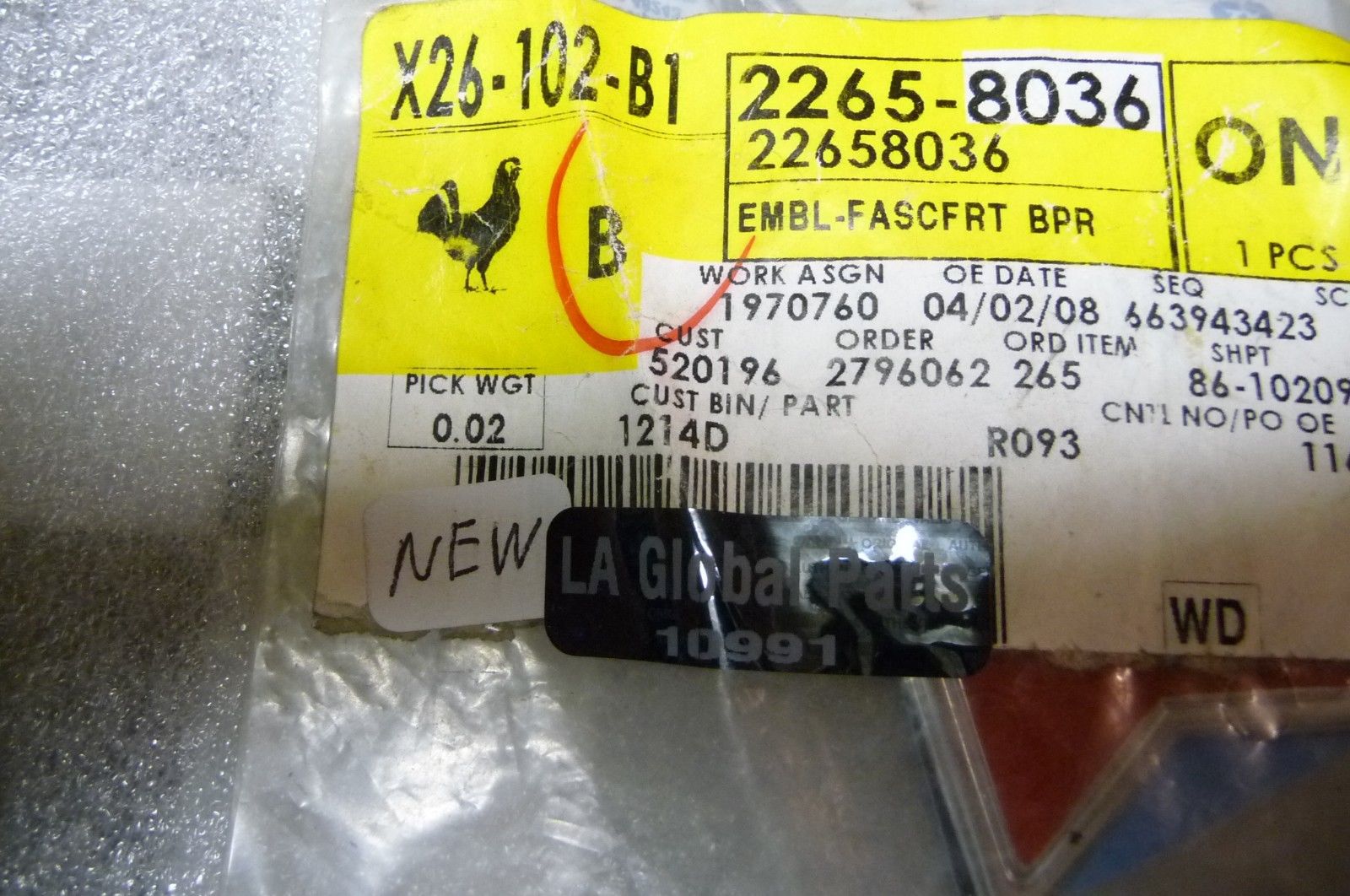 Pontiac Aztek Grand Am Prix Sunfire Front Emblem Logo Badge Sign *NEW ...
