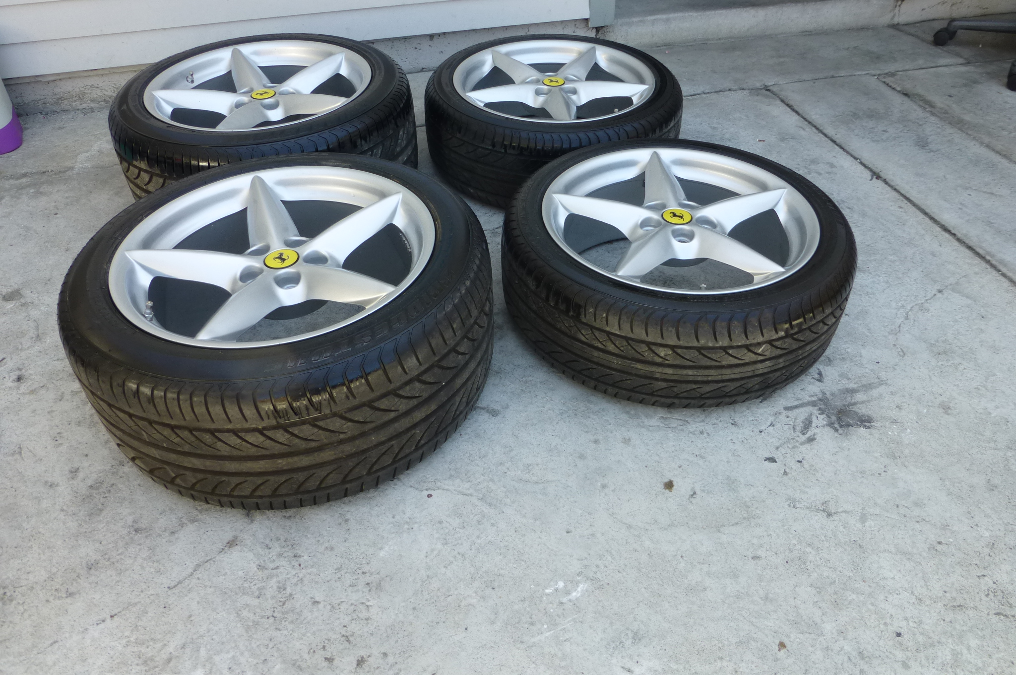 Ferrari 360 Spider Spyder Modena Rim Wheel Front Rear Complete Set OEM OE | LA Global Parts