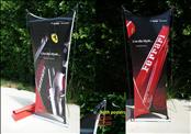 Ferrari CX Bicycle Collectable Presentation Stand 7' feet Poster double side OEM OE
